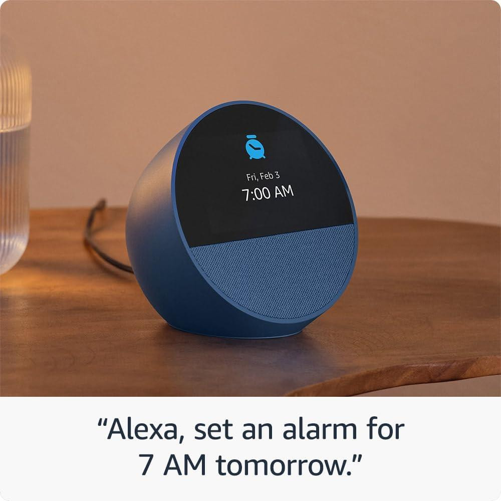 Смарт колонка Amazon Echo Spot, 2.7" Touch Display, Gласов асистент, Bluetooth/Wi-Fi, 3W RMS, син - B0C2RSJHS6 - 2