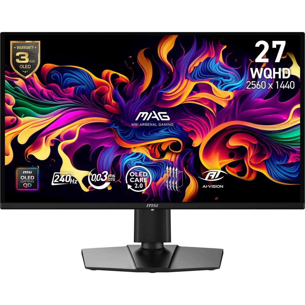 Монитор MSI MAG 274QP QD-OLED X24, 26.5" QD-OLED 2560x1440 240Hz - 9S6-3CFA9T-001 - 1