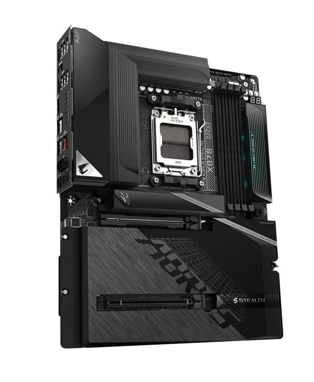 Дънна платка Gigabyte X870 AORUS STEALTH, DDR5, Wi-Fi 7, ATX - X870 A STEALTH - 3