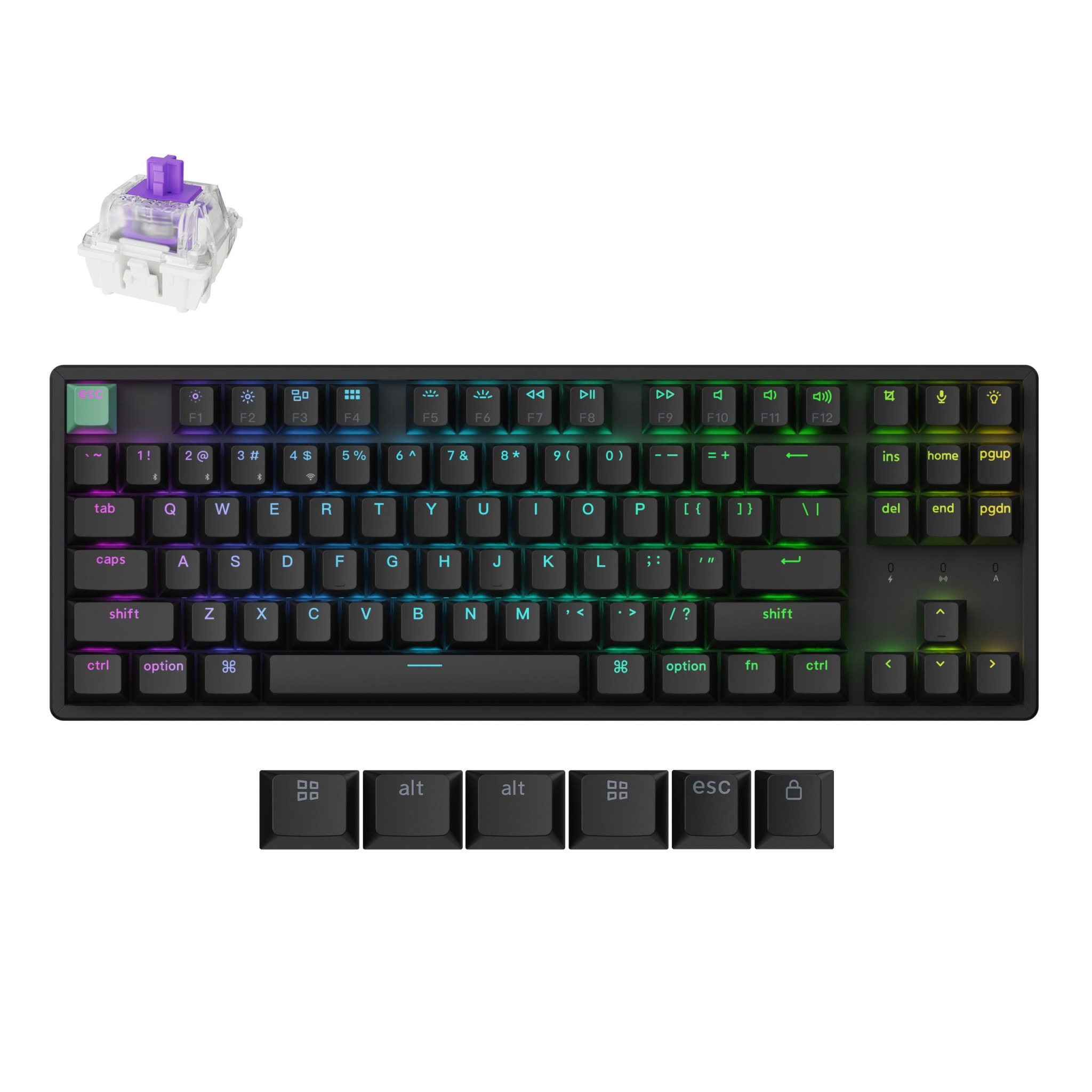 Безжична геймърска механична клавиатура Keychron K8 HE Magnetic Switch - Standard Edition - K8H-J1 - 1