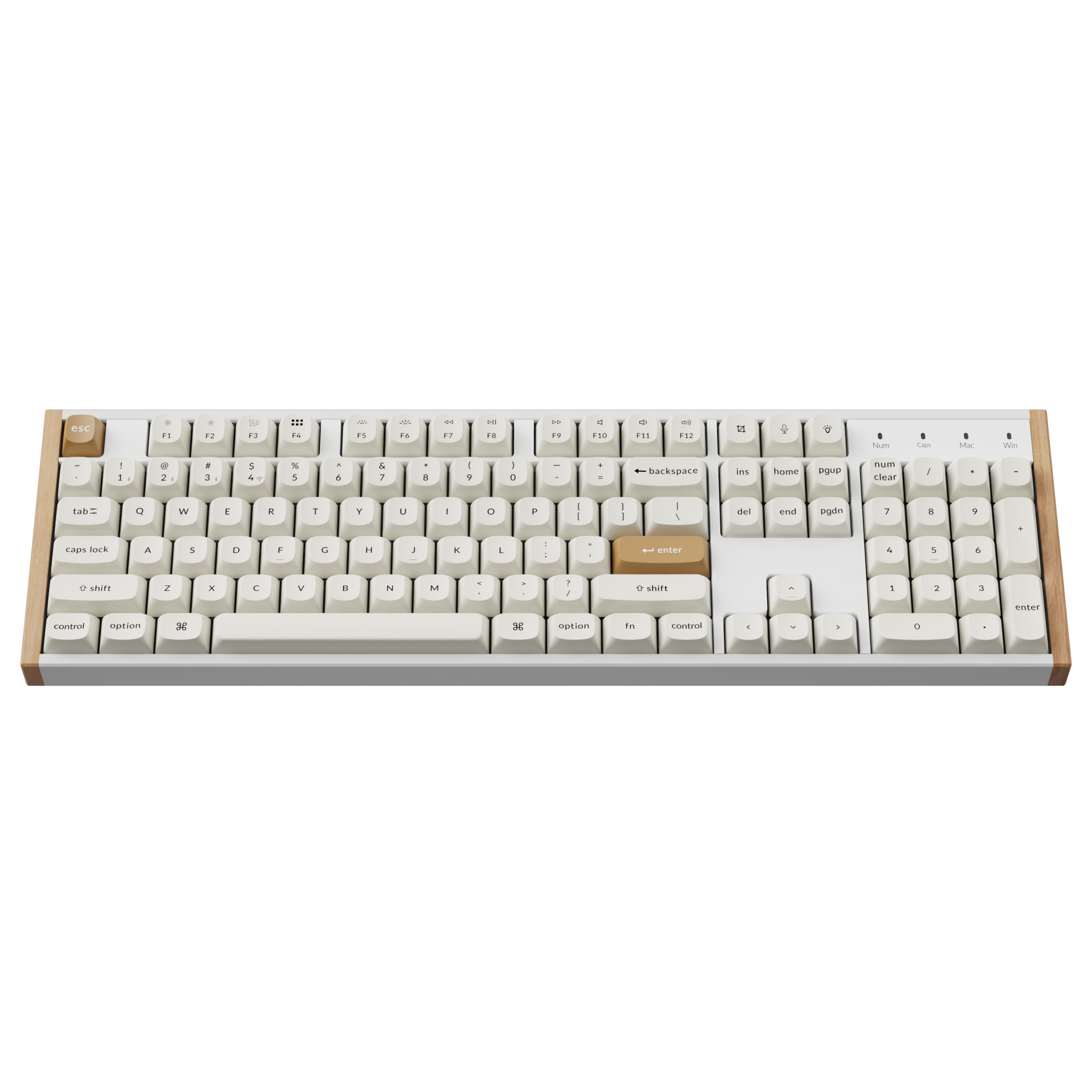 Геймърска безжична механична клавиатура Keychron K10 HE Magnetic Switch - White Special Edition - K10H-Q1 - 2