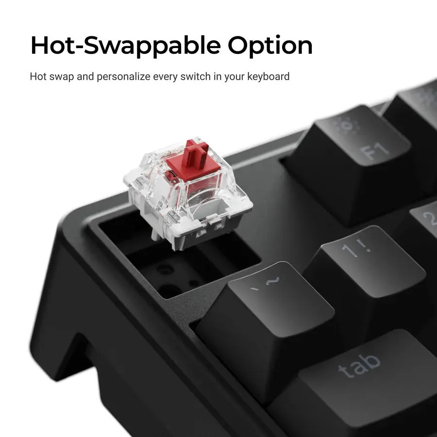 Геймърска Механична клавиатура Keychron C3 Pro 8K QMK - Super Red Switch, Hot-Swappable, RGB - C3PX-H1 - 4