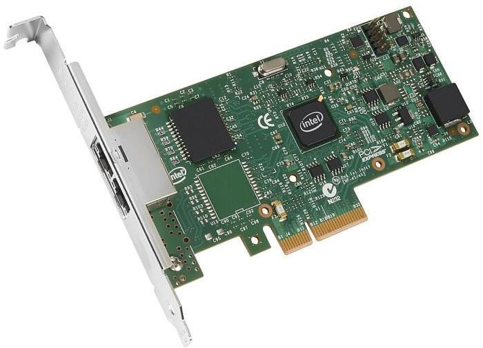 Мрежова карта Intel I350-T2V2, 2x Gigabit RJ-45, PCI интерфейс, 10/100/1000 MB/s - I350T2V2BLK-C - 2