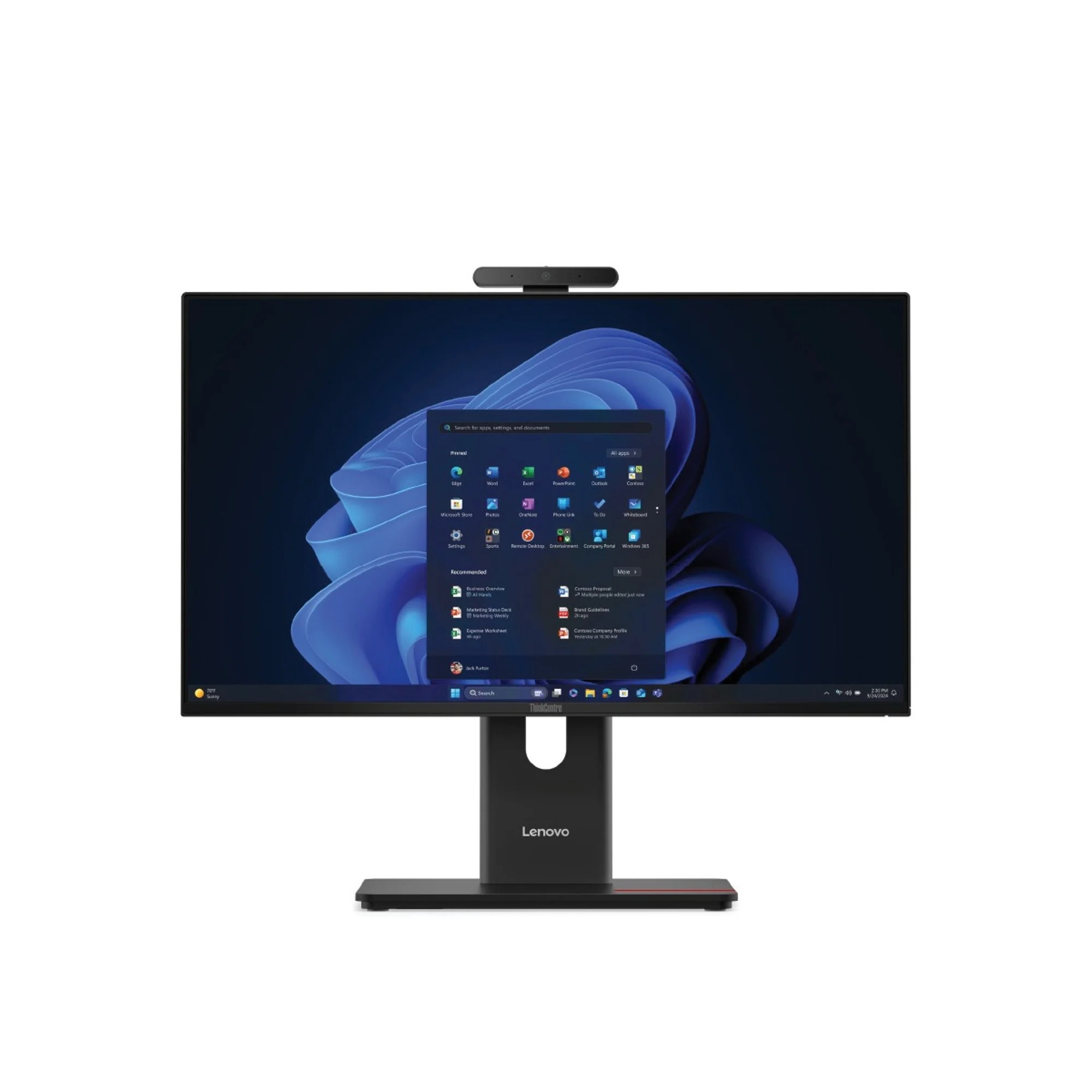 All in One компютър Lenovo ThinkCentre M70a Gen 6, 23.8" Full HD, Intel Core Ultra 5 225T, 16GB DDR5, 512GB SSD, Win 11 Pro - 13B0S0GD00 - 2