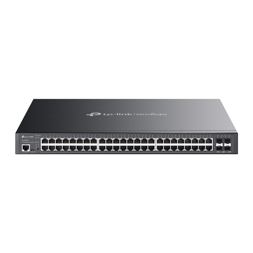 Управляем комутатор TP-LINK Omada SG3452XMPP, 48× 1GbE + 4× 10GE SFP+, PoE+/PoE++ - 1