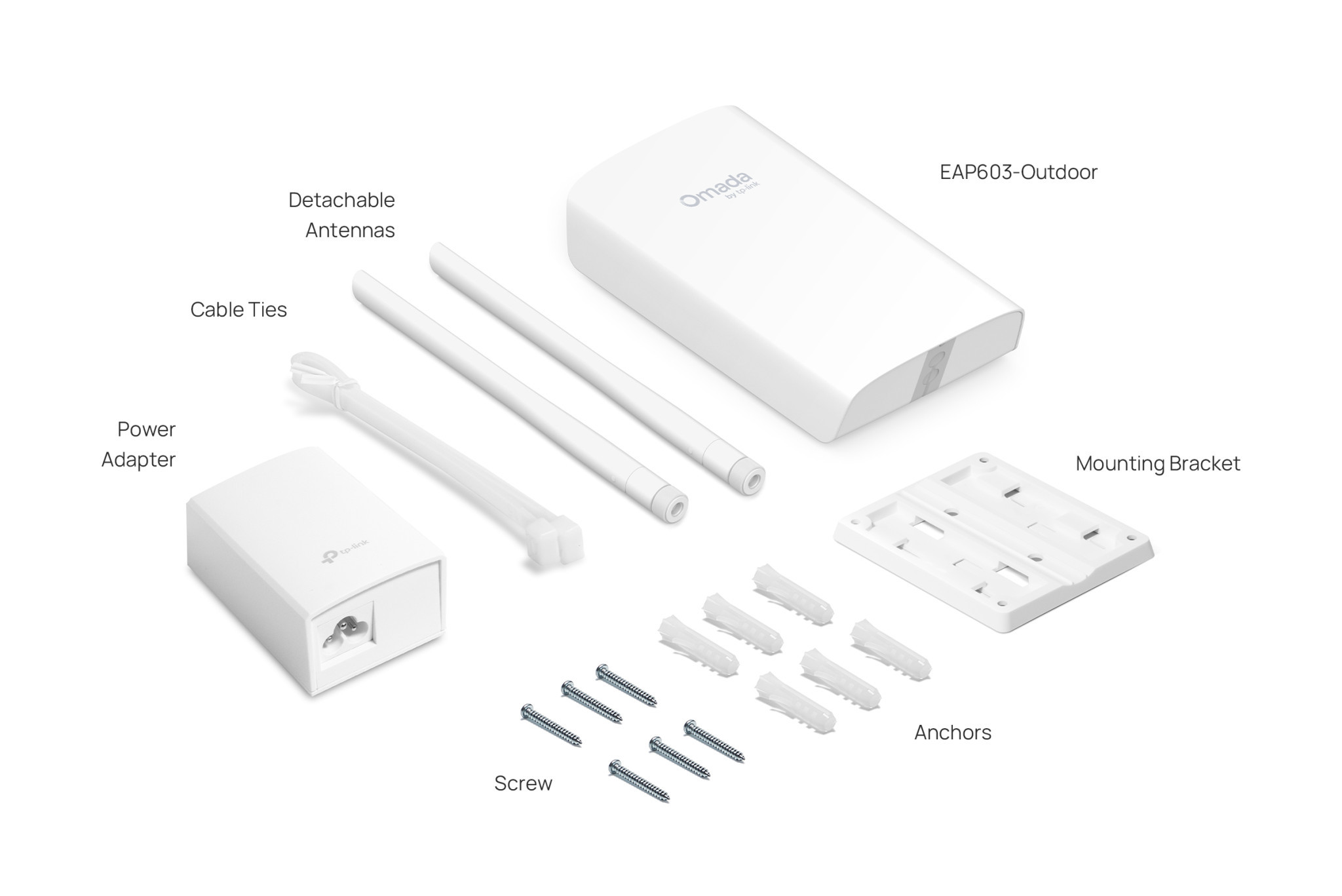Точка за достъп TP-Link Omada EAP603-Outdoor, WiFi 6 AX1800, вътрешна/външна употреба - 2