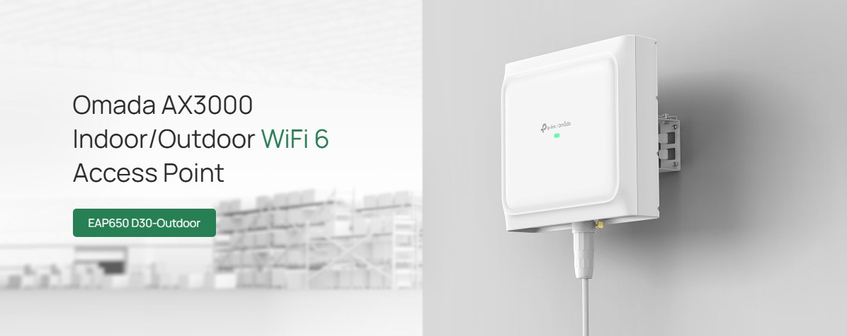 Точка за достъп TP-Link Omada EAP650 D30-Outdoor, WiFi 6 AX3000, Външен монтаж - 2