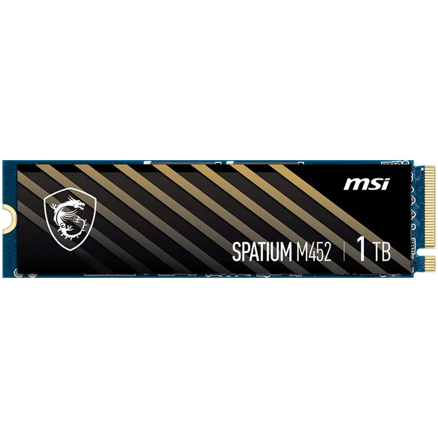 SSD диск MSI SPATIUM M452, 1TB PCIe 4.0 NVMe M.2, 3600 / 3100 MB/s - S78-440L970-P83 - 1