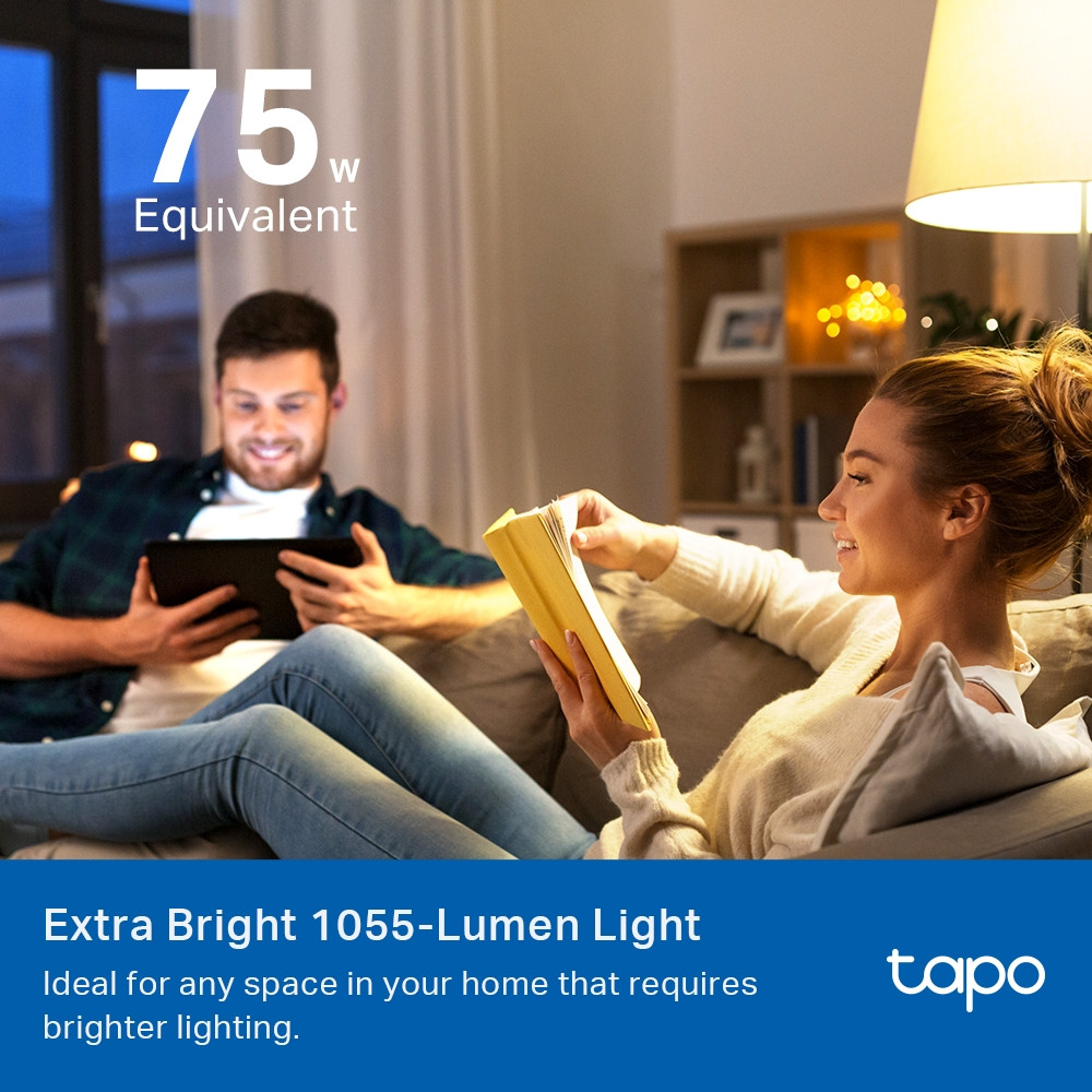 Интелигентна многоцветна крушка TP-Link Tapo L535E, E27, 16 милиона цвята, управление през приложение Kasa Smart - 8