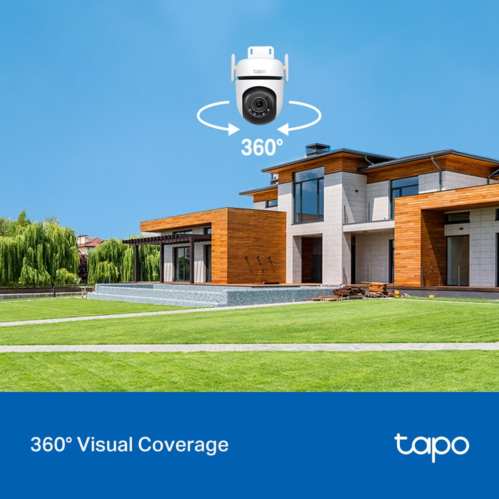 Външни охранителна камера TP-LINK Tapo C520WS, 2K QHD панорамна - 4