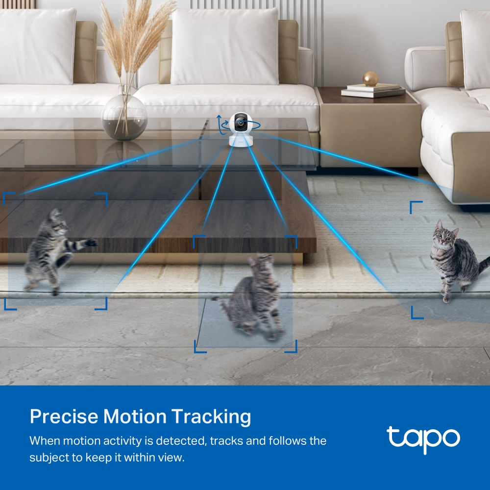 Wi-Fi камера за наблюдение TP-LINK Tapo C232, 1/3" CMOS, 4mm обектив, AI Detection, вътрешен монтаж - 8