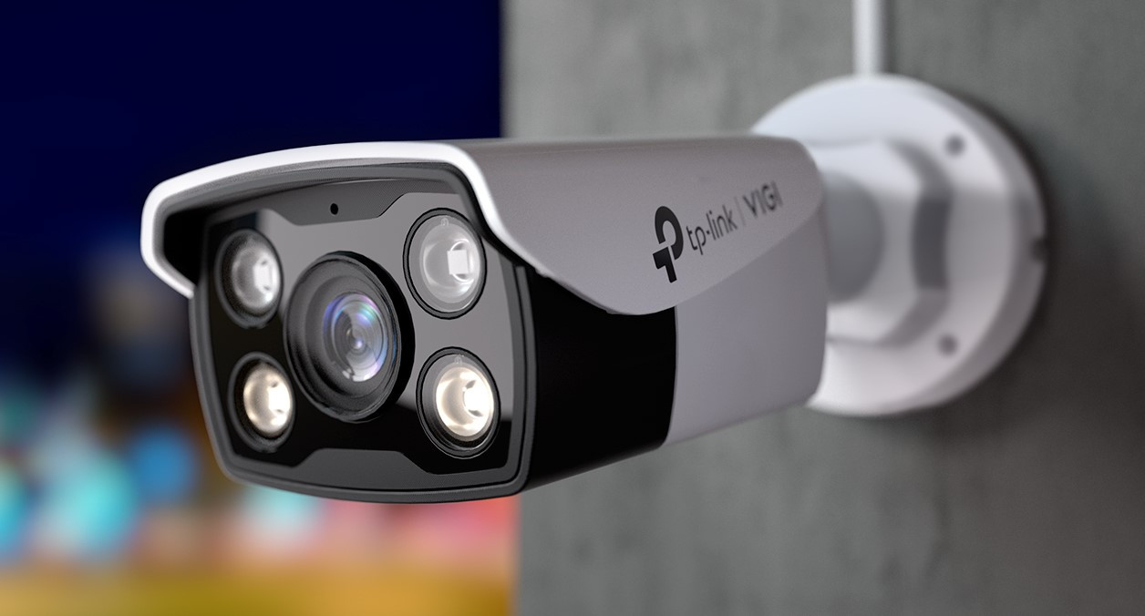 Мрежова камера TP-Link VIGI C350, 5MP, 2.8mm, Булет, Външна, Пълноцветна - VIGI C350(2.8mm) - 2