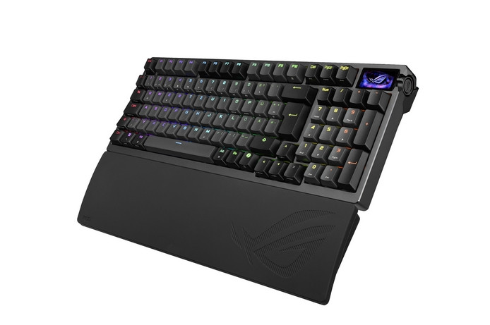 Bluetooth механична геймърска клавиатура ASUS ROG Azoth, RGB подсветка, USB/RF Wireless/Bluetooth, Black - BKUA20 - 2
