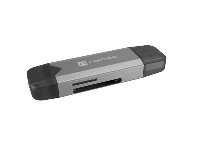 Четец за карти Natec Scarab 3, USB-C/USB-A 3.2 Gen 1, поддържа SD/microSD до 2TB - NCZ-2262 - 3