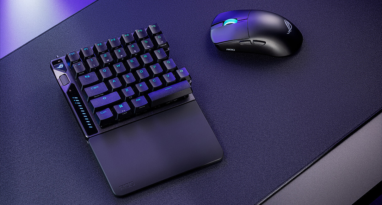 Bluetooth механична геймърска клавиатура ASUS ROG Falcata, USB/RF Wireless/Bluetooth, RGB подсветка, Black - 90MP043H-BKUA20 - 3