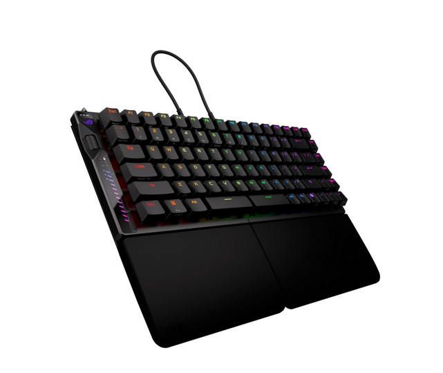 Bluetooth механична геймърска клавиатура ASUS ROG Falcata, USB/RF Wireless/Bluetooth, RGB подсветка, Black - 90MP043H-BKUA20 - 11