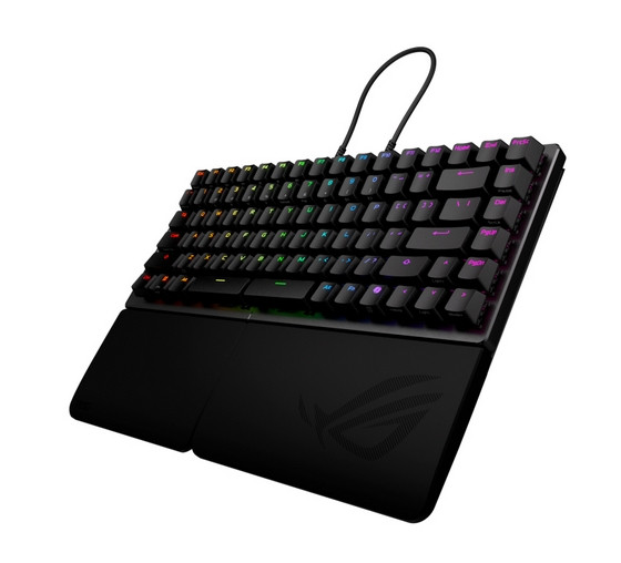Bluetooth механична геймърска клавиатура ASUS ROG Falcata, USB/RF Wireless/Bluetooth, RGB подсветка, Black - 90MP043H-BKUA20 - 12