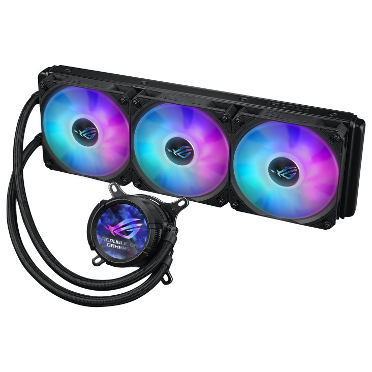 Водно охлаждане за процесор ASUS ROG Strix LC III 360 ARGB LCD, 360mm, 3x120mm вентилатори, ARGB - 90RC00W1-M0UAY0 - 2