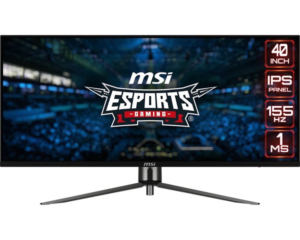 Монитор MSI MAG401QR, 40" Ultra Wide 3440x1440 IPS 155Hz - 9S6-3EA54H-015 - 1