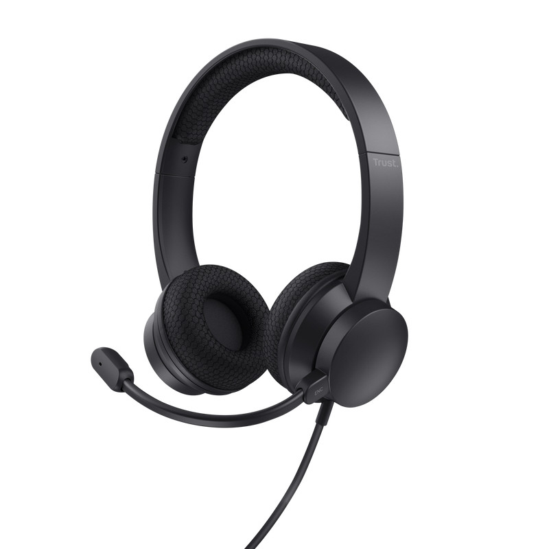 Слушалки TRUST Ayda, USB свързване, ENC микрофон, шумопотискане - 25089 - 1