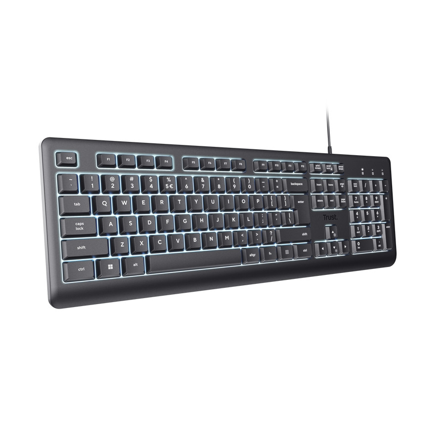 Клавиатура TRUST Primo, жична, с LED подсветка - 26291 - 3