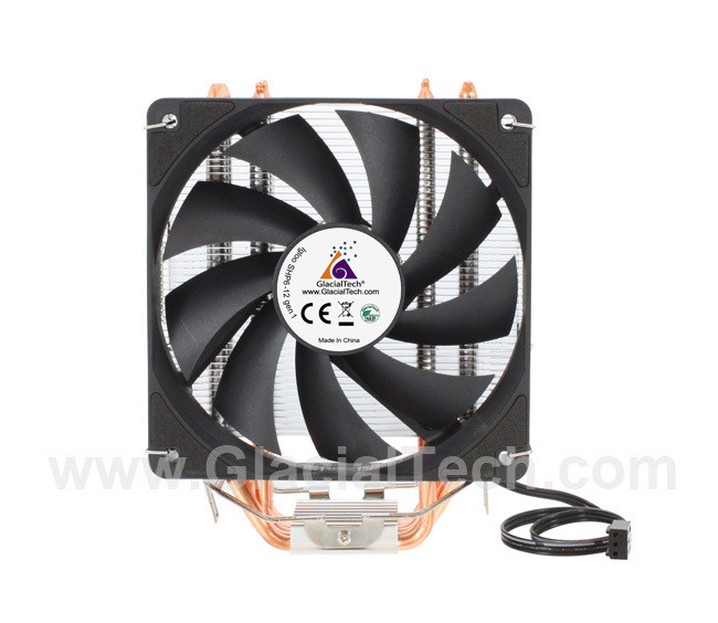 Охладител за процесор GLACIAL TECH Igloo SHP6-12 G1, 120mm вентилатор, PWM 2200 RPM, 82.81 CFM, 39 dB(A) - 2