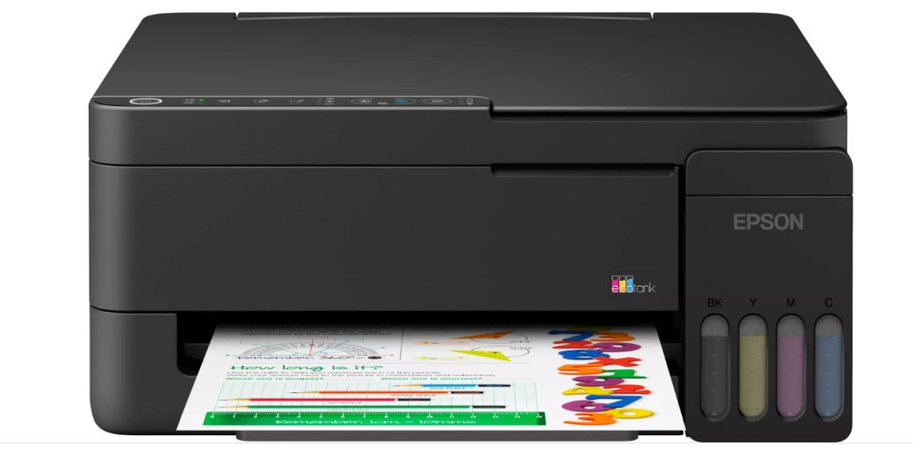Мастилоструйно многофункционално устройство Epson EcoTank L3352, 3.7cm цветен LCD екран, Print/Copy/Scan, WiFi - C11CL62426 - 2