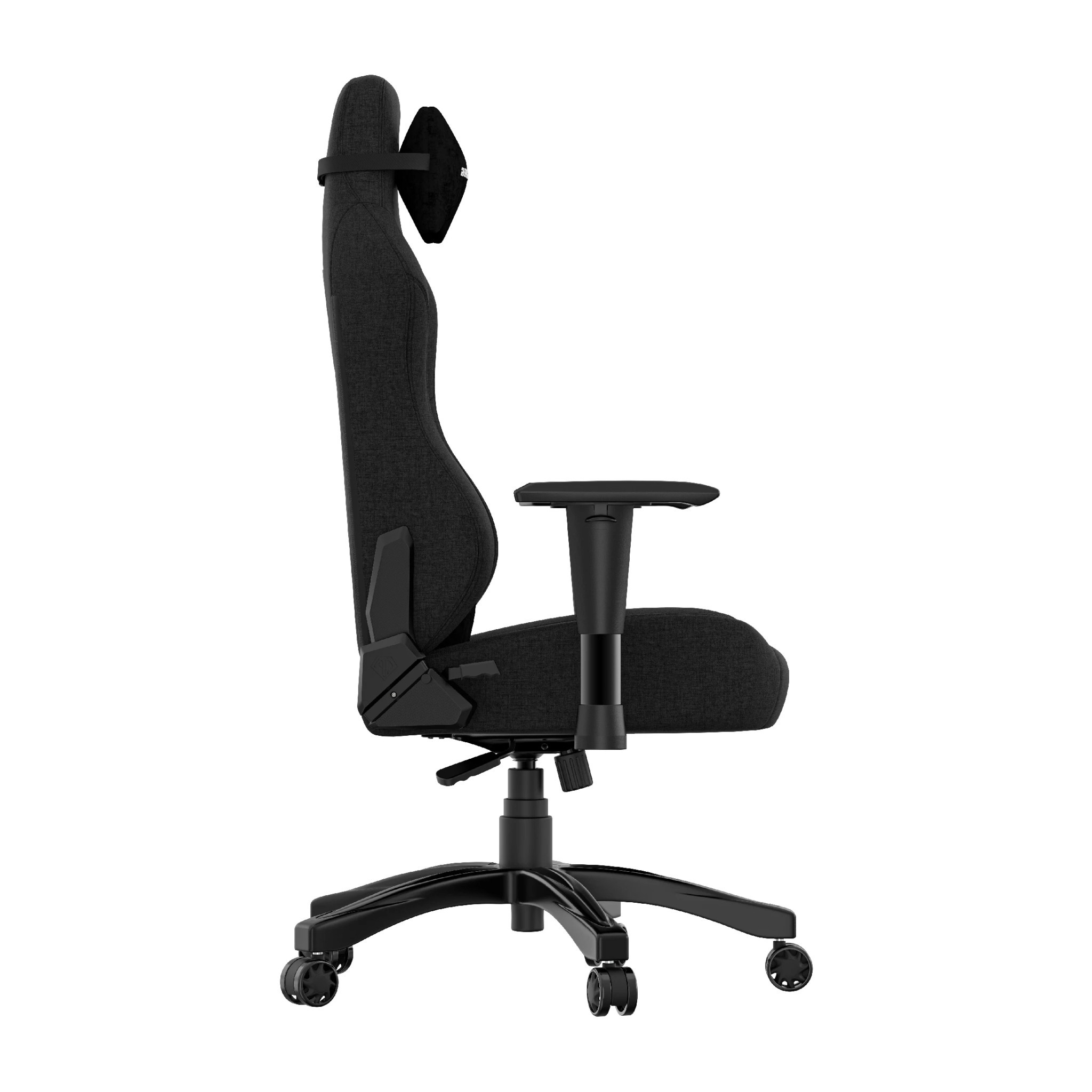 Геймърски стол Anda Seat Phantom 3 L, Текстил, Черен, 100kg, Ергономичен с възглавници - AD18Y-06-B-F - 5