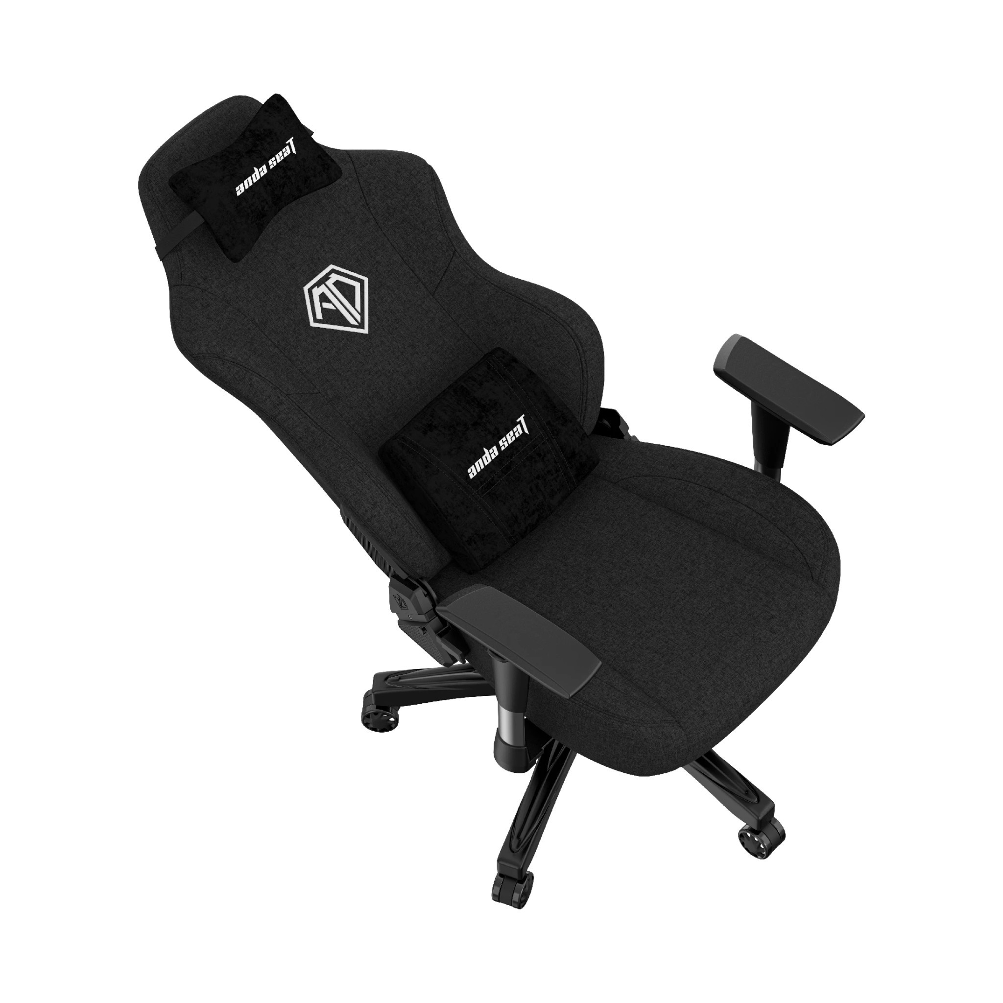 Геймърски стол Anda Seat Phantom 3 L, Текстил, Черен, 100kg, Ергономичен с възглавници - AD18Y-06-B-F - 13