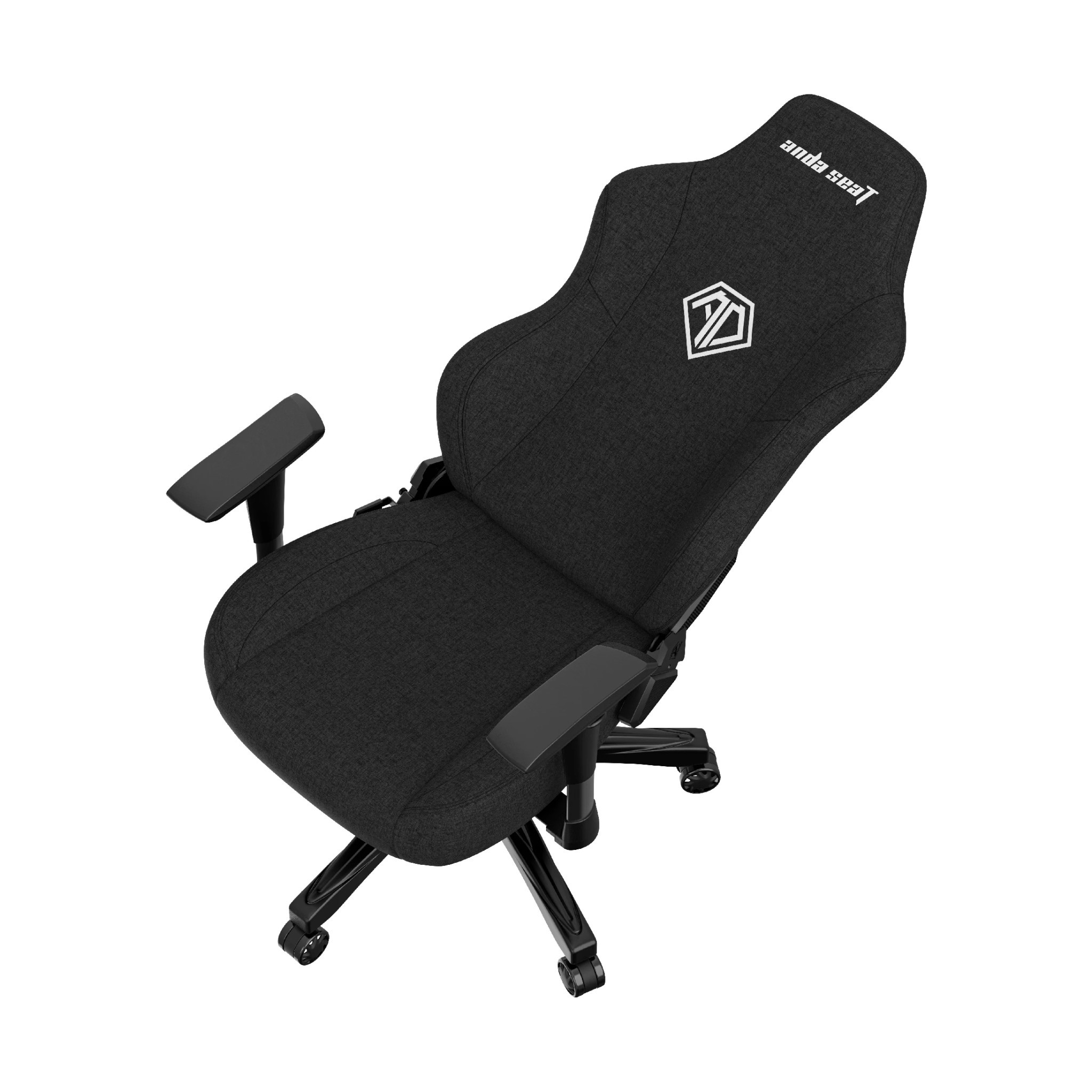 Геймърски стол Anda Seat Phantom 3 L, Текстил, Черен, 100kg, Ергономичен с възглавници - AD18Y-06-B-F - 16