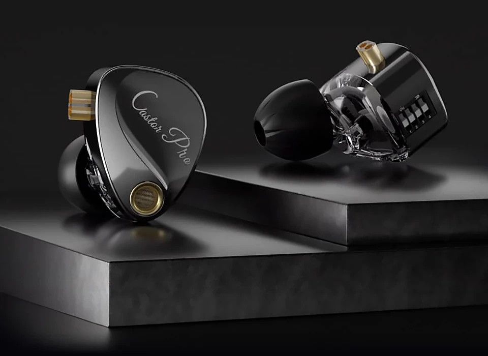 Професионални слушалки In-Ear Monitors KZ Castor Pro, 10mm двойни динамични драйвери, 103dB чувствителност, 16-22Ω импеданс, 3.5mm jack - 6.01.01.0316 - 3