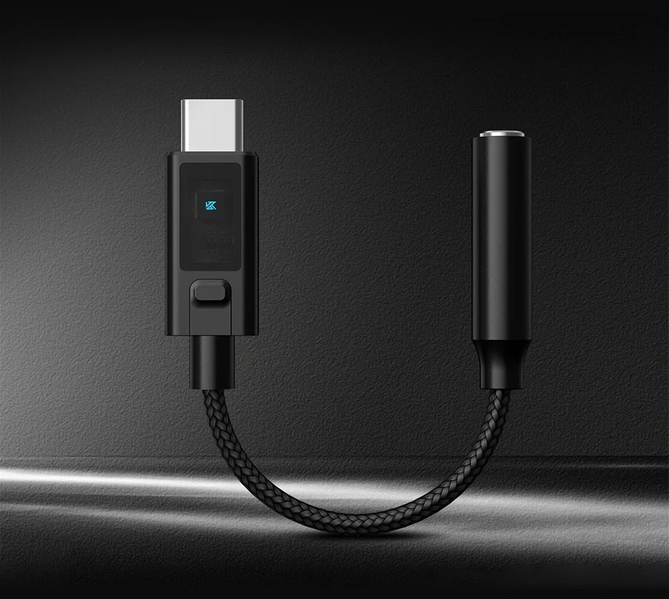 USB-C към 3.5mm преходник KZ AM02, DAC усилвател, 115mm кабел - 6.01.04.0453 - 2