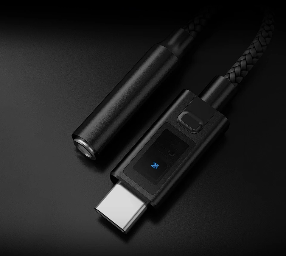 USB-C към 3.5mm преходник KZ AM02, DAC усилвател, 115mm кабел - 6.01.04.0453 - 6