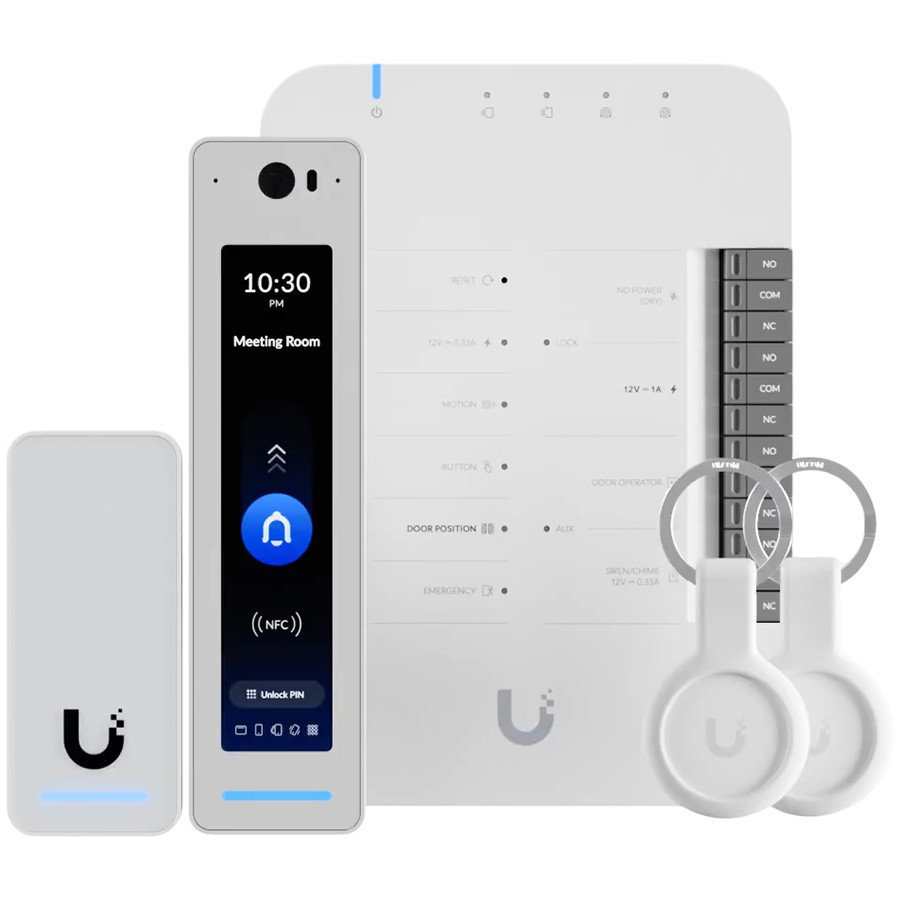 Система за контрол на достъп Ubiquiti UA-G3-SK-Pro, Ethernet PoE, G3 Reader Pro, 2x Pocket Keyfob - UA-G3-SK-PRO - 1