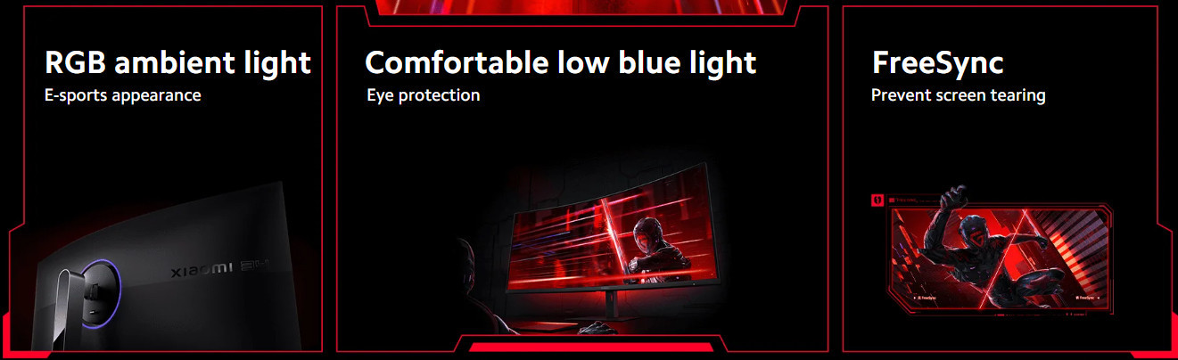 Монитор Xiaomi Curved Gaming Monitor G34WQi, 34" Ultrawide 144Hz VA - ELA6562EU - 5