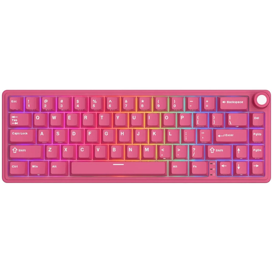 Компактна 66-клавишна механична клавиатура ROYAL KLUDGE R65, Berry Red, Cream Switch - RK-R65-BERYRED-CRMSW-US - 2