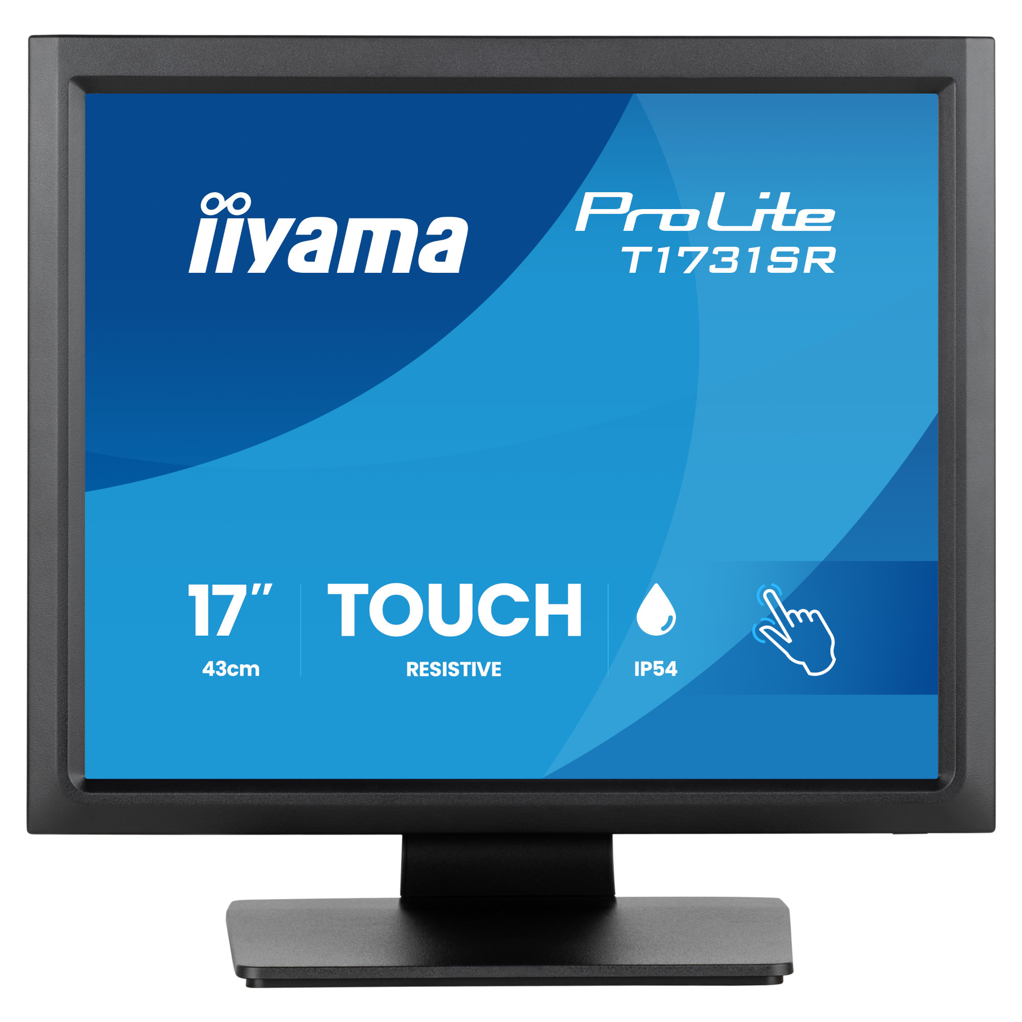 Монитор IIYAMA T1731SR-B2S, 17" XGA TN Тъчскрийн - 1