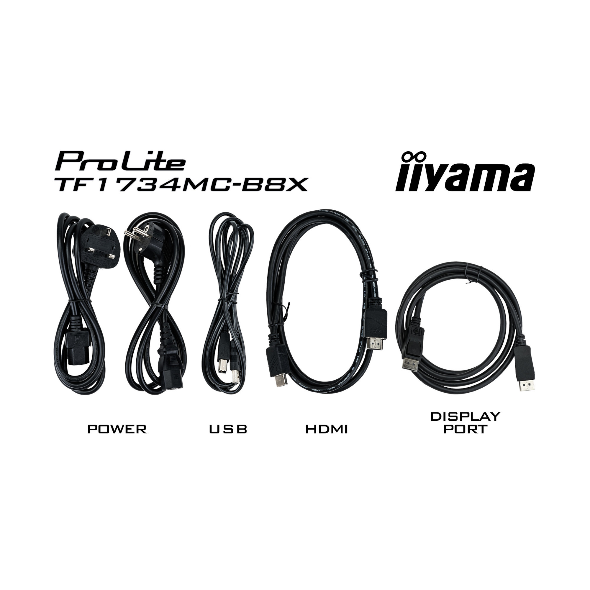 Монитор IIYAMA TF1734MC-B8X, 17" XGA TN Touchscreen, 1280x1024, Capacitive Multi-touch - 9