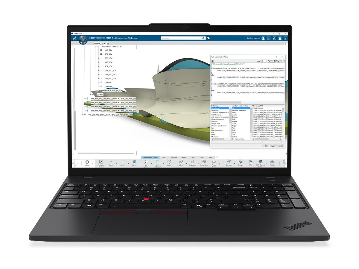Лаптоп Lenovo ThinkPad P16s G4, 16" WUXGA, AMD Ryzen AI 9 370, 64GB DDR5, 1TB SSD, Windows 11 Pro - 21RX000XBG - 1