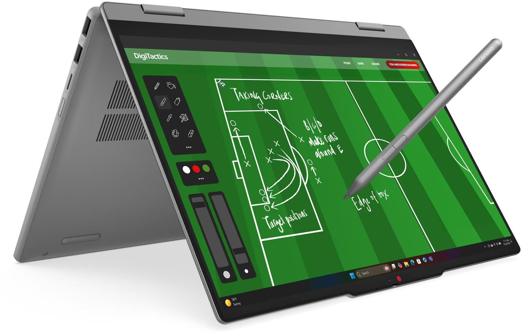 Лаптоп LENOVO IdeaPad 5 2-in-1 14AHP11, 14" WUXGA Touch, AMD Ryzen 5 230, 16GB DDR5, 512GB SSD, Windows 11 Home - 83UJ001YBM - 1