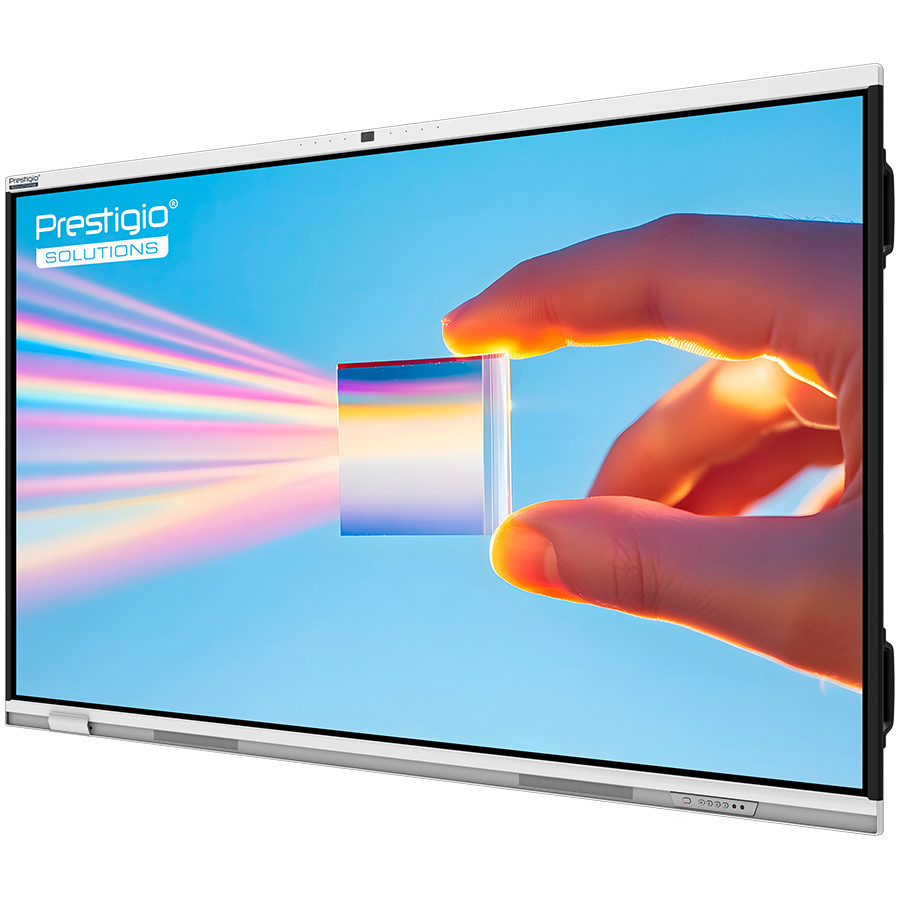 Интерактивен исплей PRESTIGIO SOLUTIONS Multiboard 65'' Prism, 65" 4K UHD VA мултитъч, ARM Cortex-A72 2.2GHz, Mali G52, 8GB RAM, 128GB памет, Android 14 - PSMB018R650 - 2