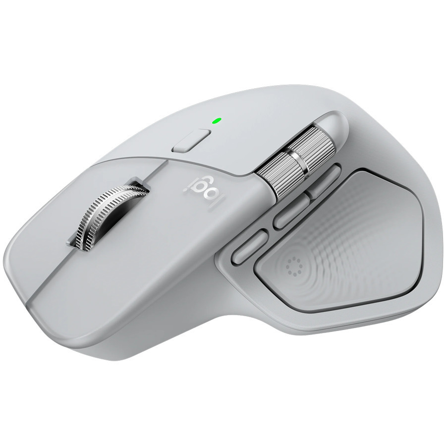 Безжична мишка Logitech MX Master 4 for Mac, Bluetooth 5.1, 8000 DPI, White Silver - 910-007576 - 3