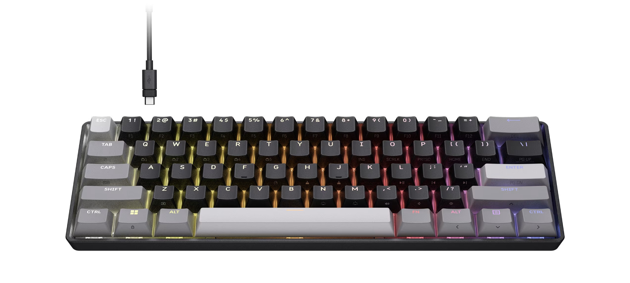 Геймърска професионална компактна клавиатура Corsair Clipper Pro Mini 60-Core - CH-979101J-NA - 12