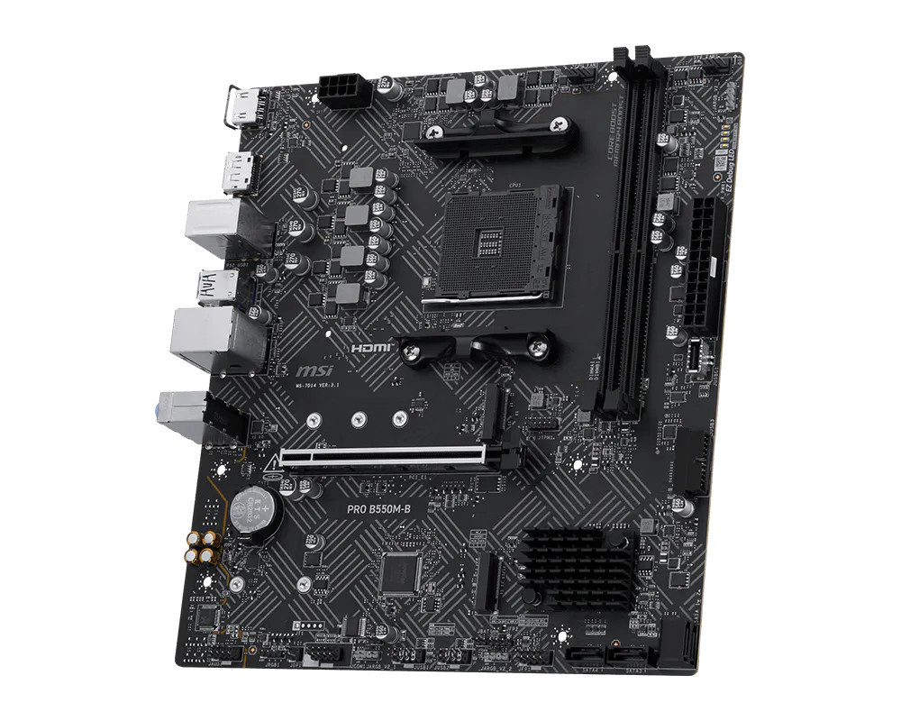 Дънна платка MSI PRO B550M-B, Socket AM4 M-ATX, DDR4 до 4600MHz (OC) - 3
