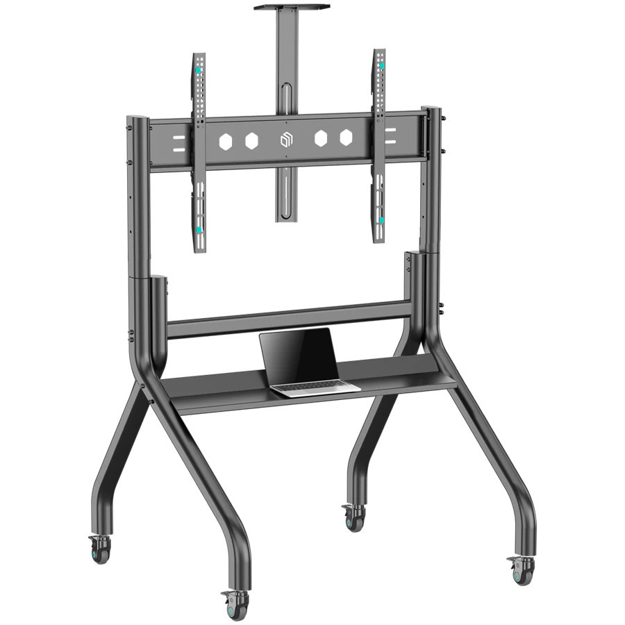Мобилна стойка за телевизор ONKRON TS2080-B, 60"-120", до 150кг, Черна - 1
