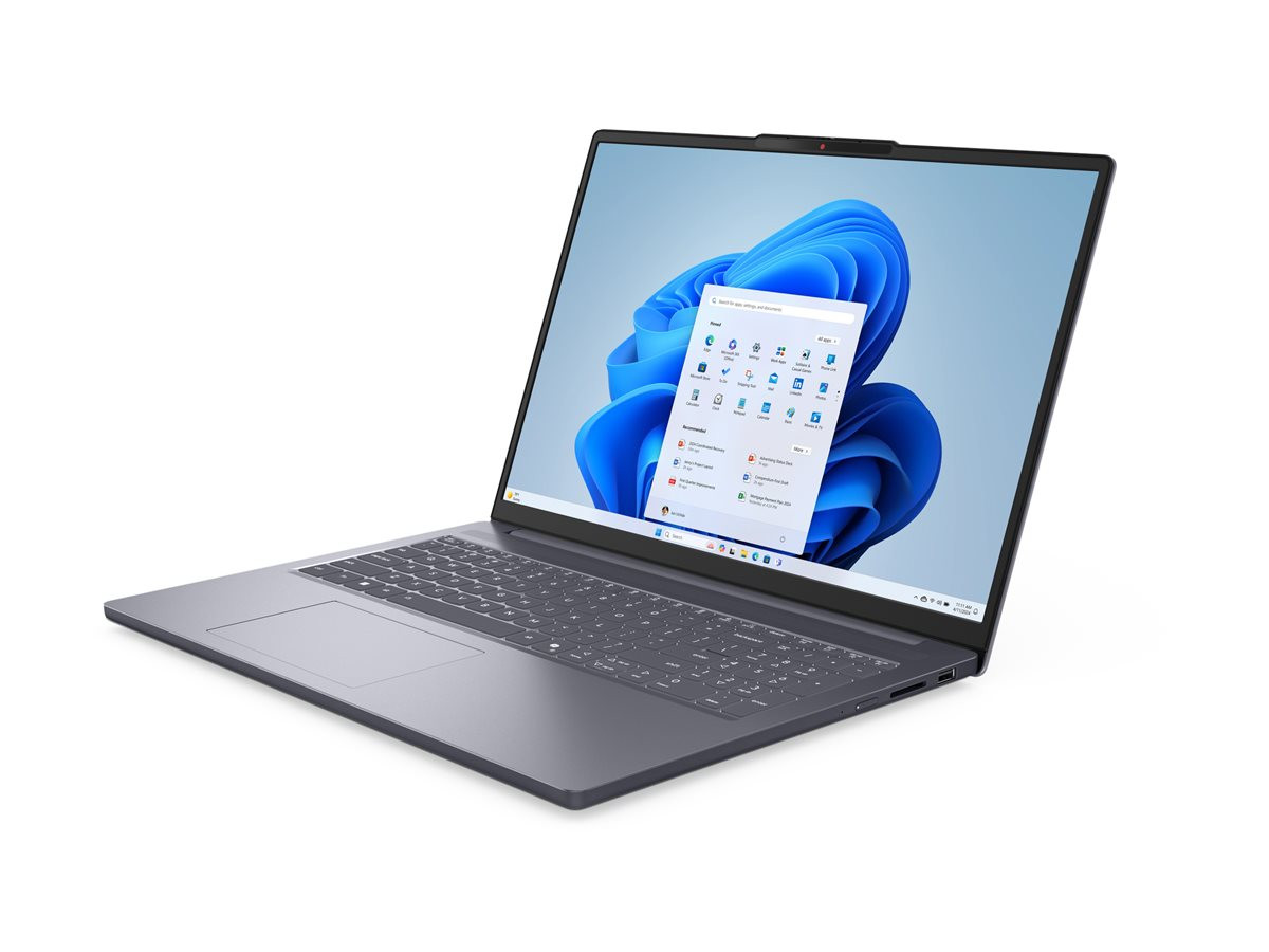 Лаптоп Lenovo IdeaPad Slim 3 16AHP10, 16" WUXGA AG, AMD Ryzen 7 8840HS, 24GB DDR5, 512GB SSD, No OS - 83KB004TBM - 3