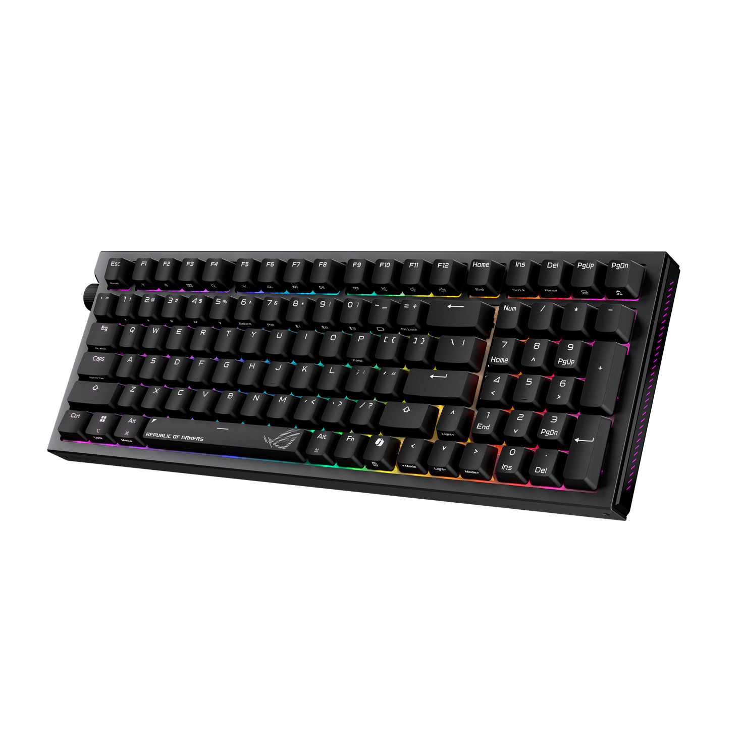 Безжична геймърска клавиатура ASUS ROG Strix Morph 96, ROG NX V2 Hot-Swappable суичове, RGB подсветка, Bluetooth/RF 2.4GHz - 90MP04IF-BKUA03 - 2