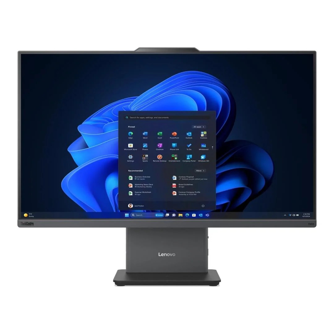All in One компютър Lenovo ThinkCentre Neo 50a 24 G6, 23.8" Full HD IPS, Intel Core Ultra 7 265V, 16GB LPDDR5X, 512GB SSD, Free DOS - 13QH000EBL - 1