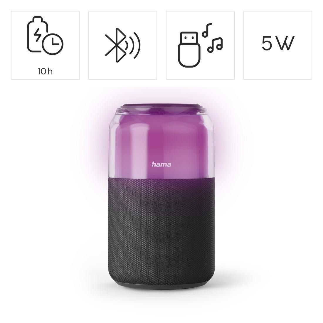 Bluetooth колонка HAMA Can Speaker, 5W, Bluetooth/AUX, акумулатор 10h - HAMA-188243 - 3