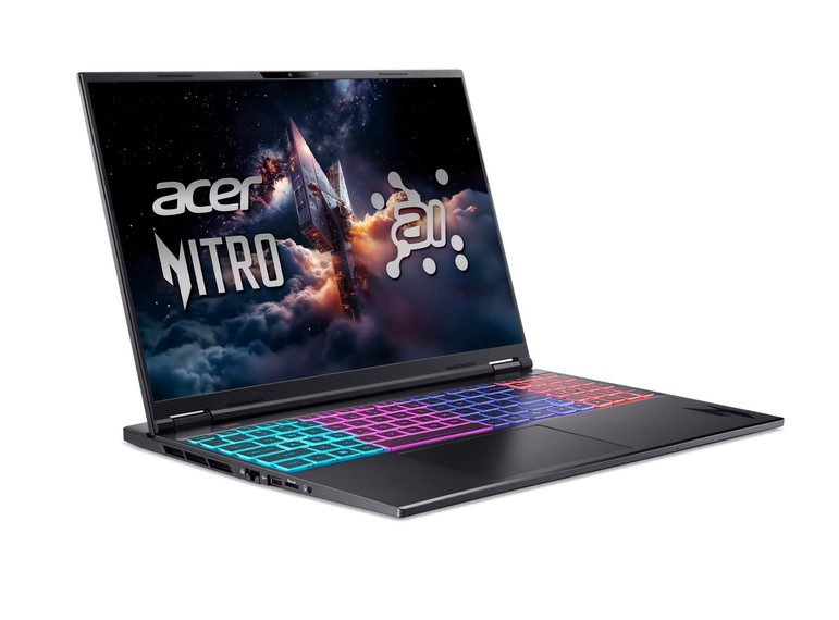 Лаптоп Acer Nitro 16S AN16S-61-R44A, 16" WQXGA 180Hz IPS, AMD Ryzen AI 7 350, RTX 5070 8GB, 16GB DDR5, 1TB SSD, No OS - NH.QXKEX.002 - 3